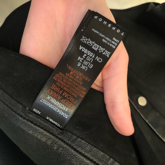 TOPSHOP | Leather Button up shirt jacket - Picture 7 of 8